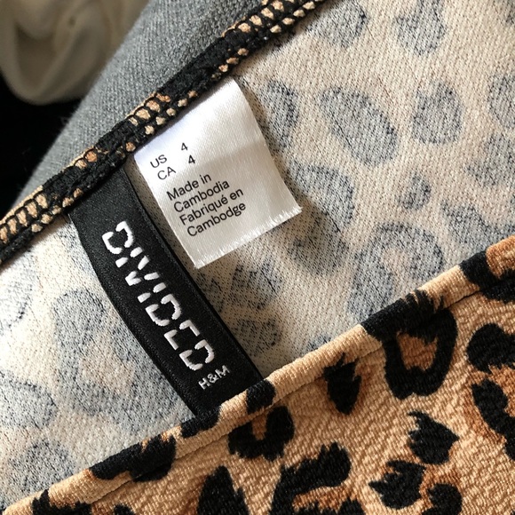 H&M CHEETAH MINI DRESS - Picture 4 of 4